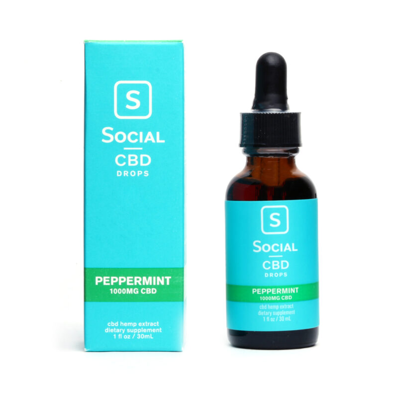 Social CBD Drops Peppermint 1000mg